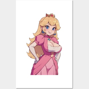 Blonde and Pink Princess Girl Posters and Art